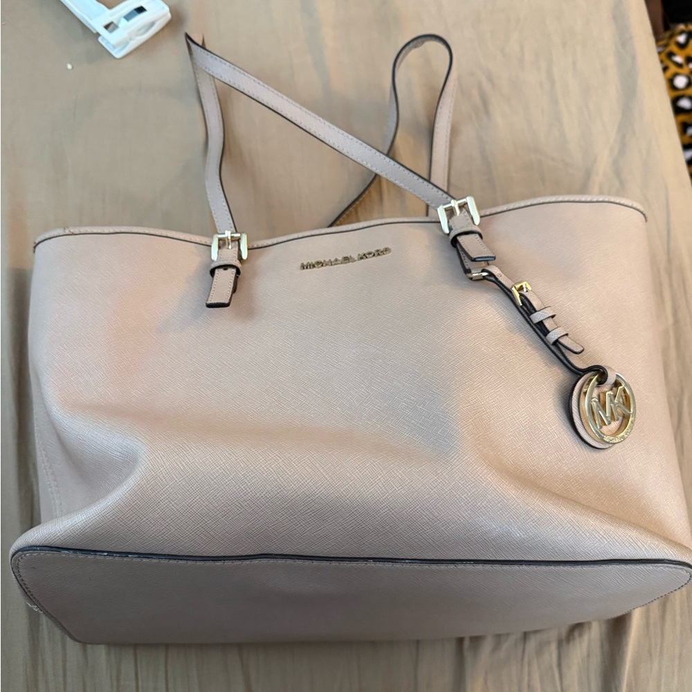 Michael Kors Light Beige Tote Bag